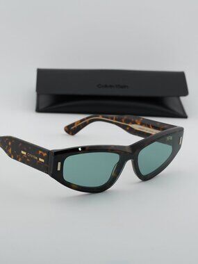 Calvin Klein CK24534S 235 Women Cat Eye Sunglasses - Havana/Green